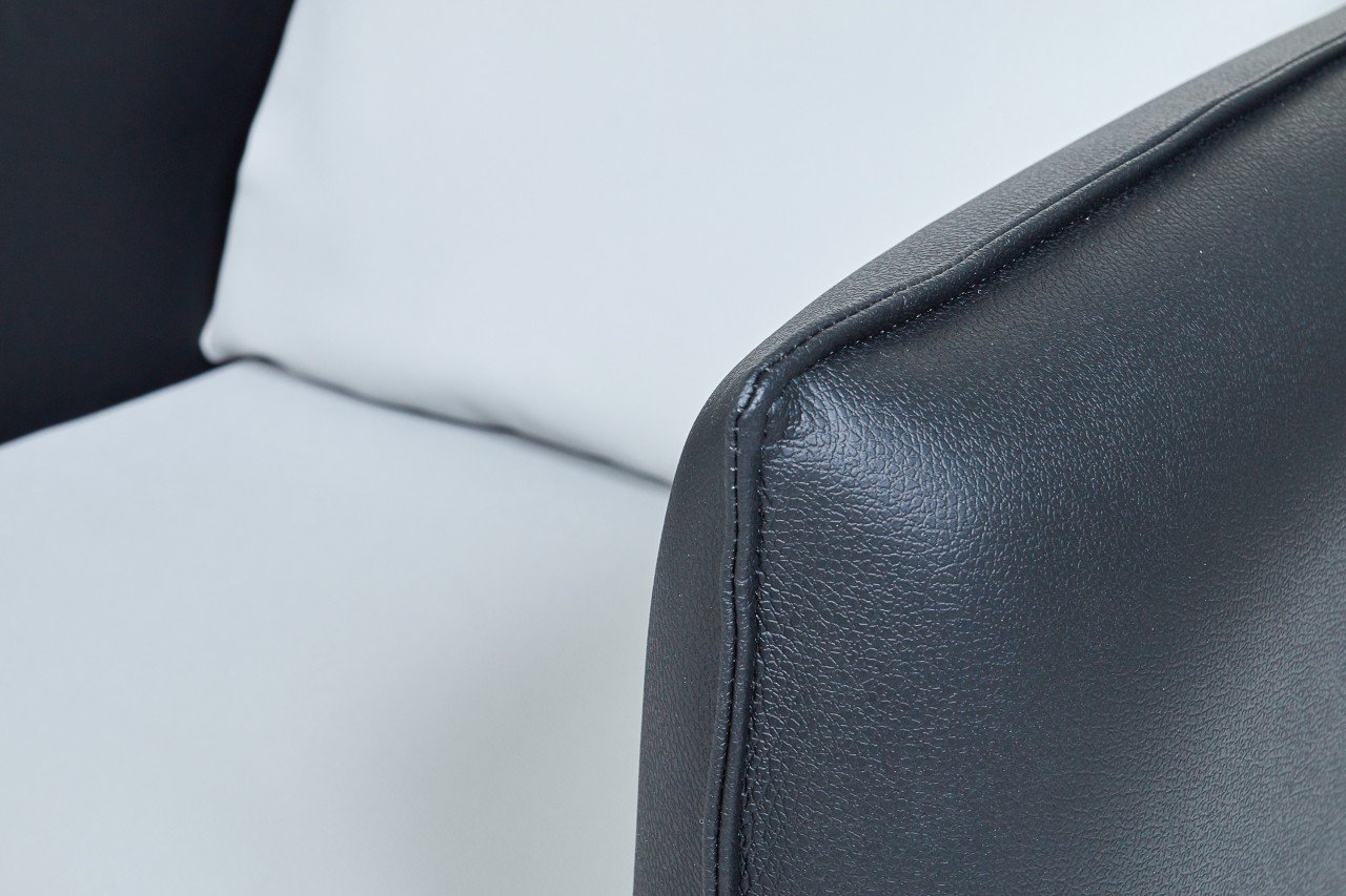 Офисный диван из кожзама Графит - вид 6