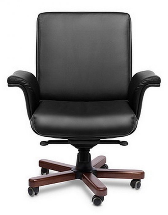 Чёрное кресло руководителя SPLIT B - вид 2